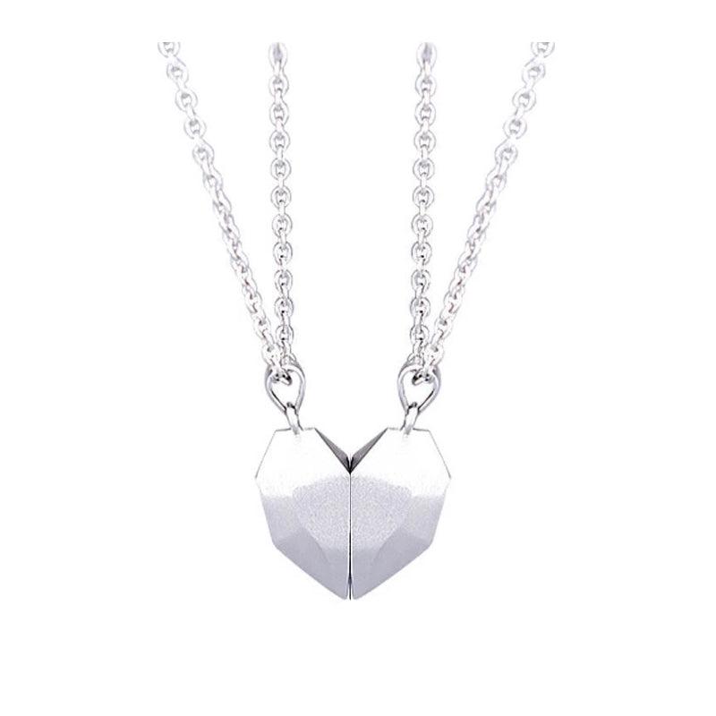 Cheky - Creative Magnet Necklace Love Heart Broken Men And Women