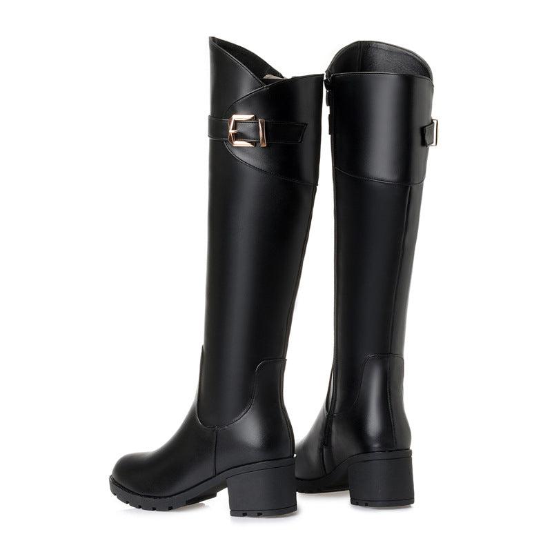 Cheky - Round Head Women's Sleeve Long Rider Boots