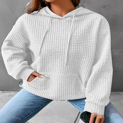 Cheky - Women's Loose Casual Solid Color Long-sleeved Sweater