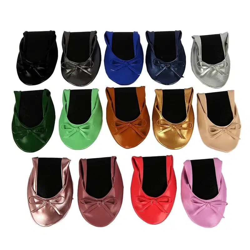 Cheky - Women Shoes Flats Portable Fold Up Ballerina