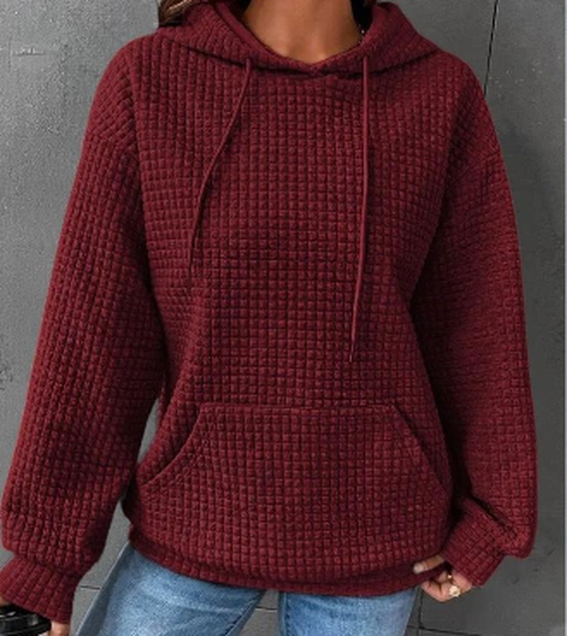 Cheky - Women's Loose Casual Solid Color Long-sleeved Sweater