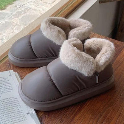 Cheky - Winter Cute Bow Warm With Velvet Men And Women Creativity New Waterproof Bootie