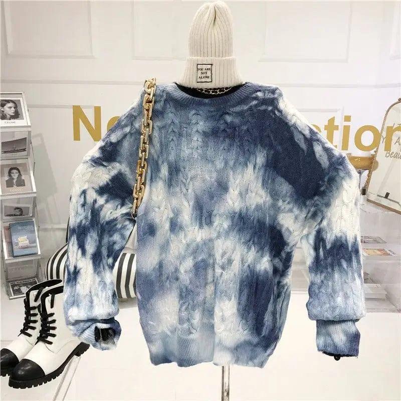 Cheky - High street retro tie-dye sweater women