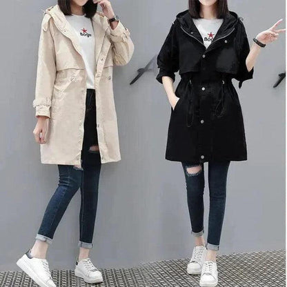 Cheky - Hooded trench coat