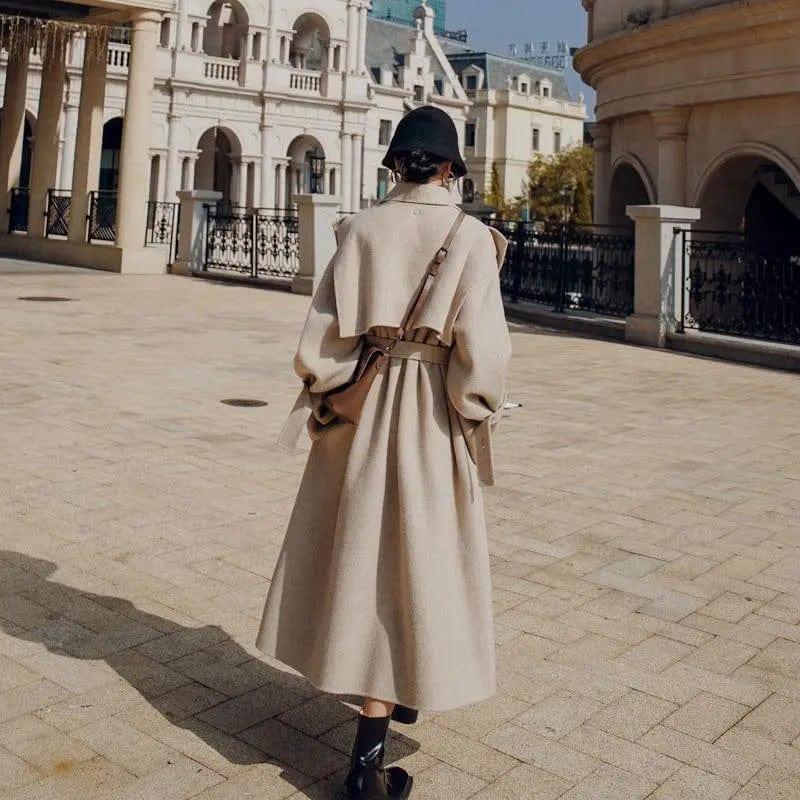 Cheky - Mid-length and Small Autumn Korean Style Loose Fashion Coat