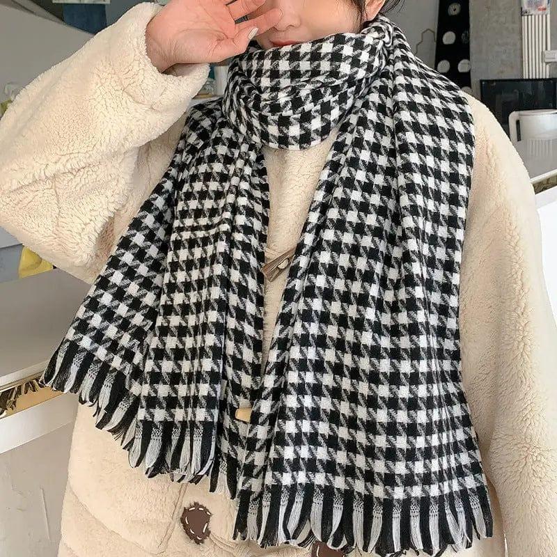 Cheky - Women's Fashion Casual Cashmere Plaid Scarf